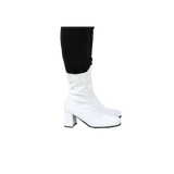 Women's Go Go Boots Mid Calf Block Heel Zipper Boot