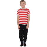 Kid's Stripe Crew Neck Basic Short Sleeves Cotton T-Shirt