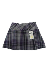 Women's Scottish 12 Inch Tartan Check Pleated Mini Skirt