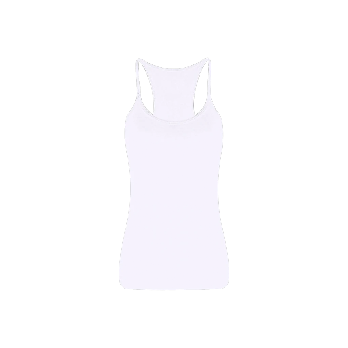 Girls Plain Stretch Cotton Vest Top