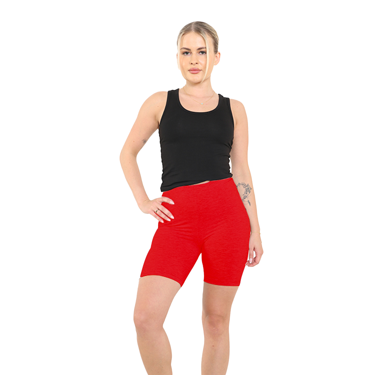 Womens Cotton Elastic Stretch Yoga Breathable Cycling Shorts