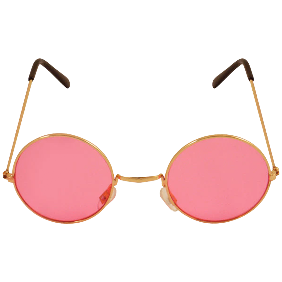 Adult Gold Silver Frame Round Lens Glasses