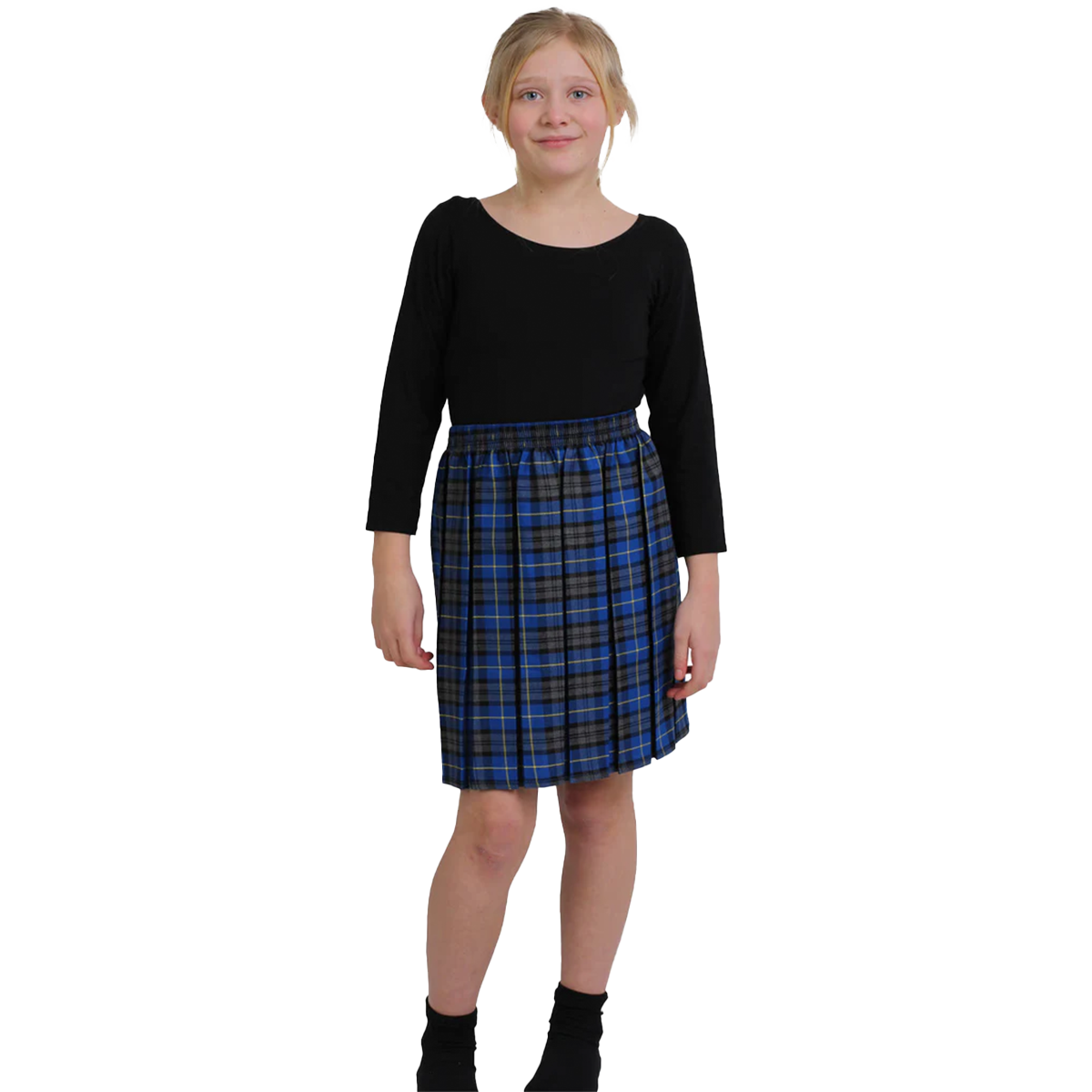 Girl's Box Pleated Tartan Casual and Schoolgirl Party Skirt