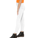Girl's Microfibre Full Length Leggings with Elastic Waist