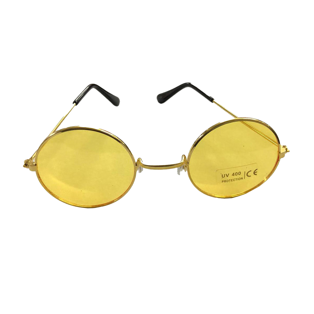 Adult Gold Silver Frame Round Lens Glasses