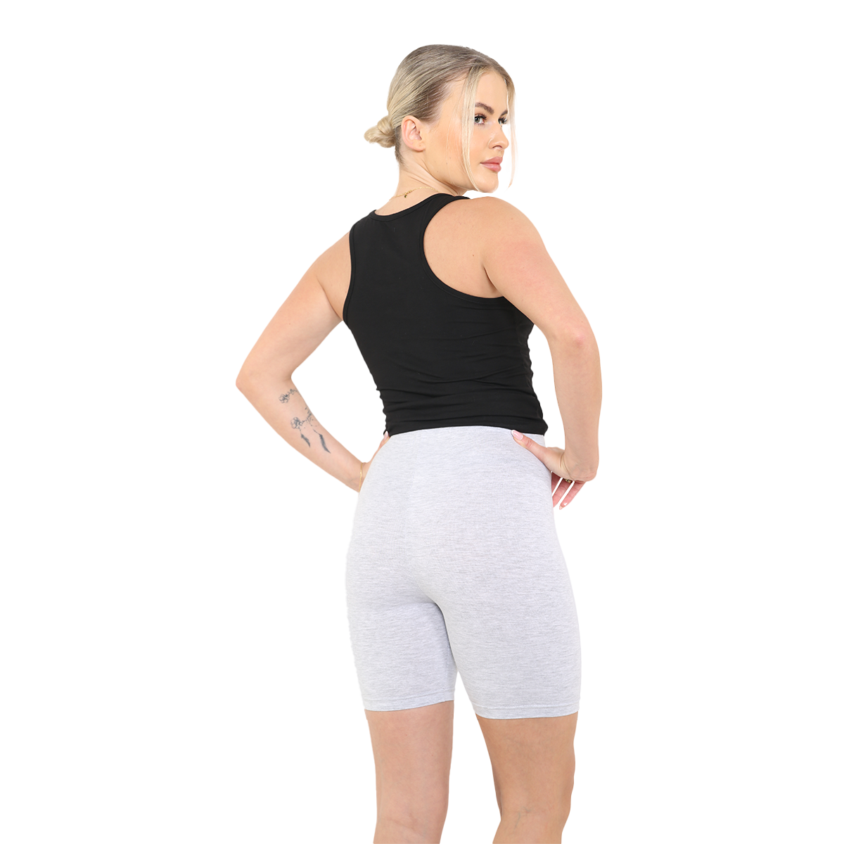 Womens Cotton Elastic Stretch Yoga Breathable Cycling Shorts