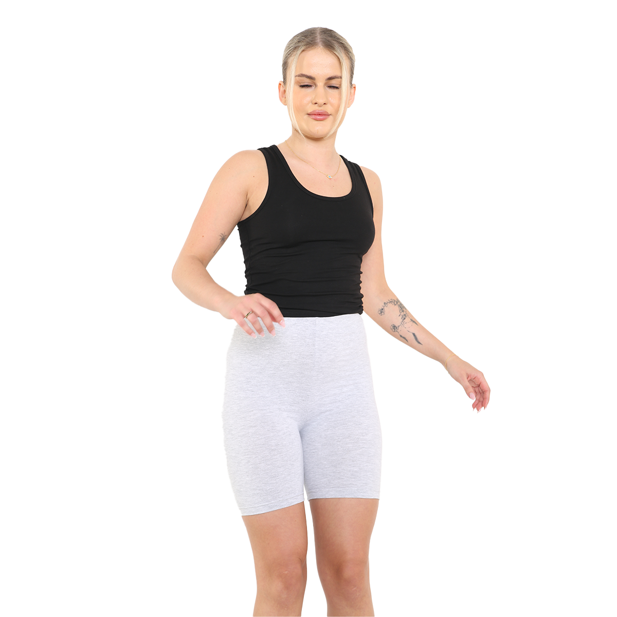 Womens Cotton Elastic Stretch Yoga Breathable Cycling Shorts