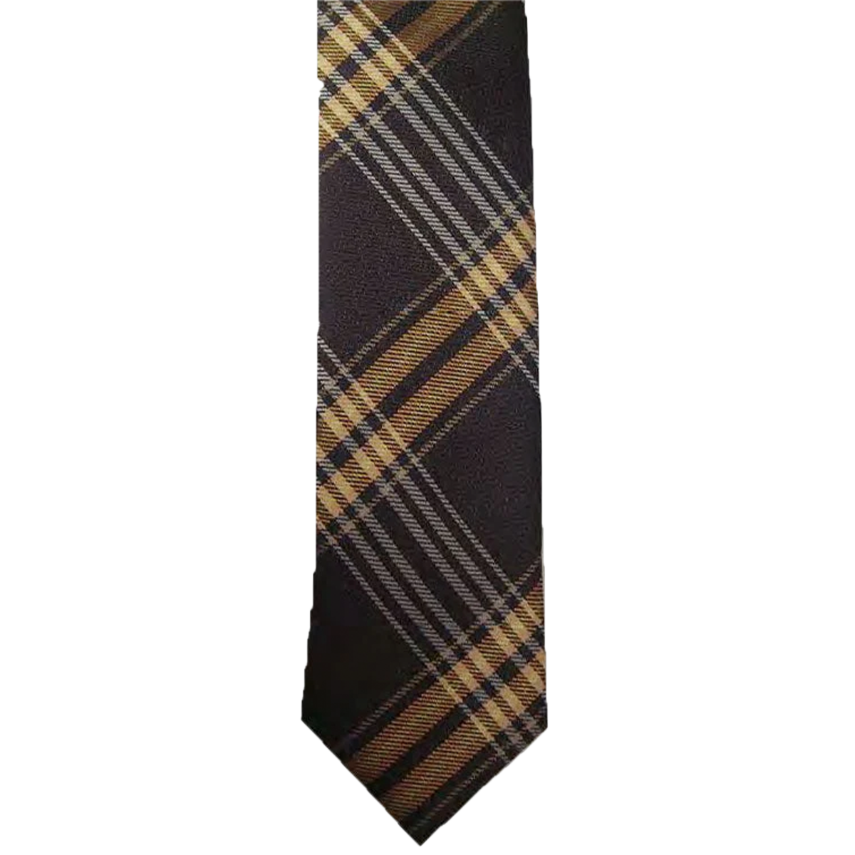 Satin Style Tartan Formal Neck Tie Men's Casual Accessory