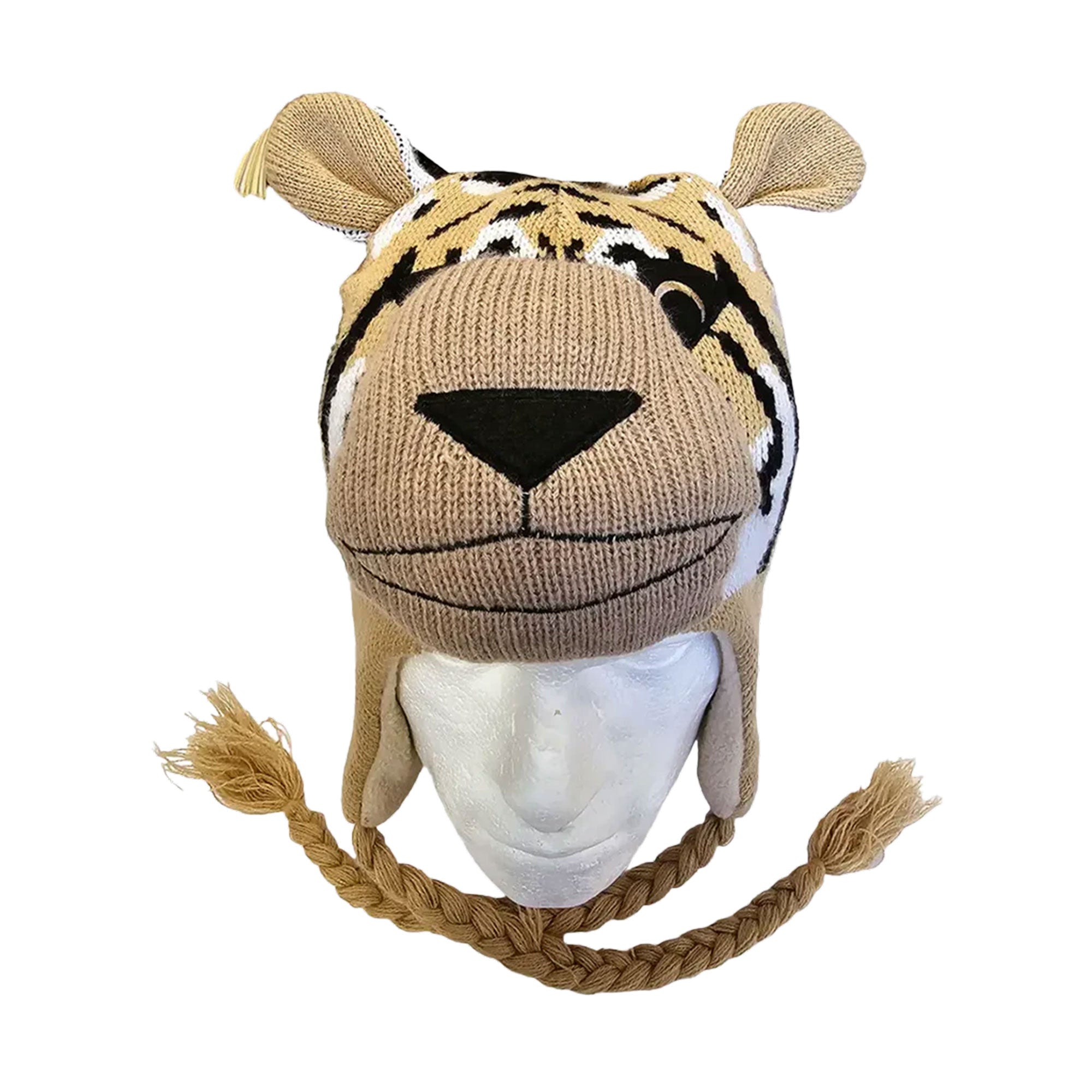 Adult Animal Face Knitted Winter Hat