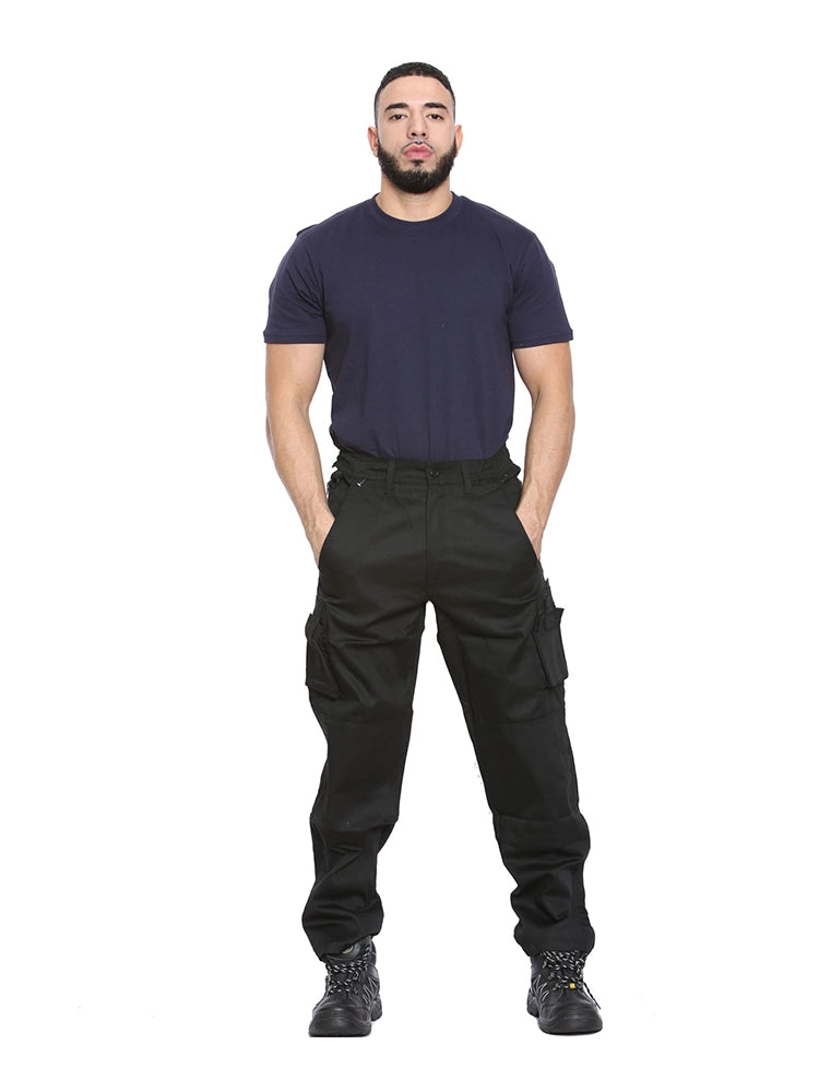 Men's Cordura Combat Work Trouser Pant with Knee Pad Pockets