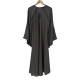 Woman Abaya Maxi Dress Umbrella Sleeves