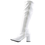 Girls Sexy Knee Go Go Retro Zipper Boots