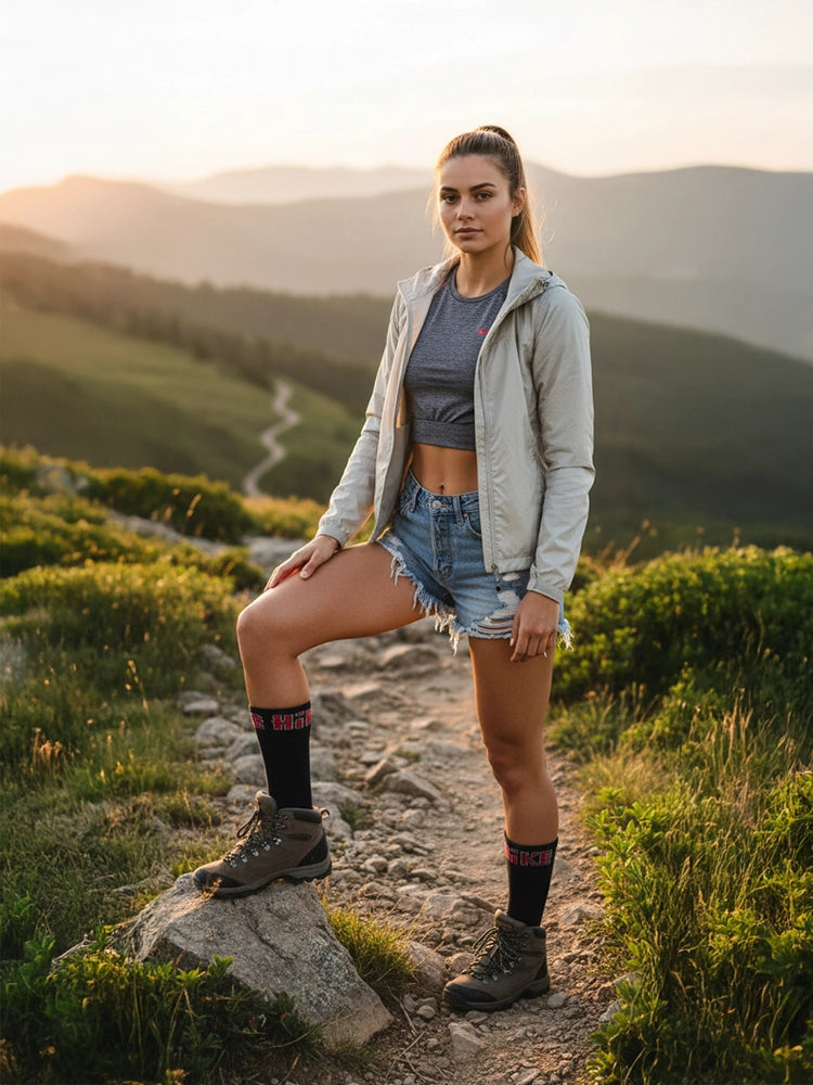 Active Star Hike Socks 3 Pack in Jet Black