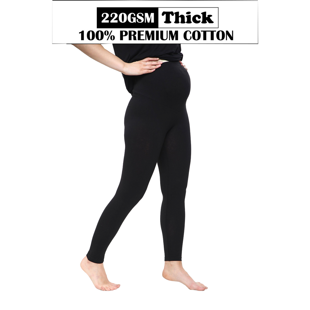 Women's Maternity Leggings Stretchy Thick Cotton Tights Pant