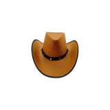 Adult Western Studded Cowboy Hat with Adjustable Drawstring