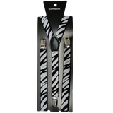 Adjustable Men's Printed Braces 2.5 cm With Strong Metal Clips