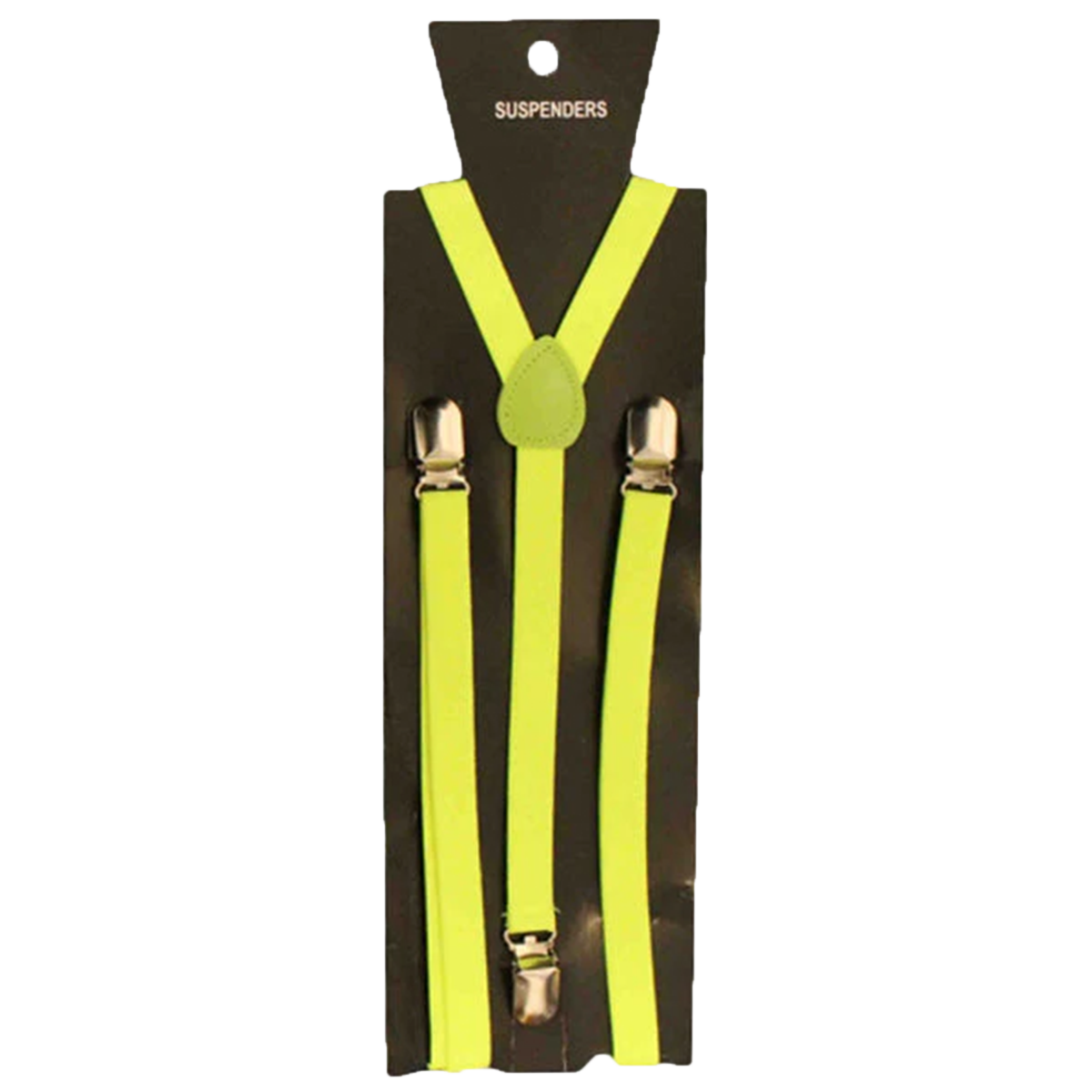 Adjustable Men's Suspenders Plain Braces With Strong Metal Clips