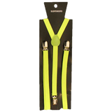 Adjustable Men's Suspenders Plain Braces With Strong Metal Clips