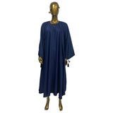 Women's Muslim Prayer Loose Sleeve Maxi Flare Abaya