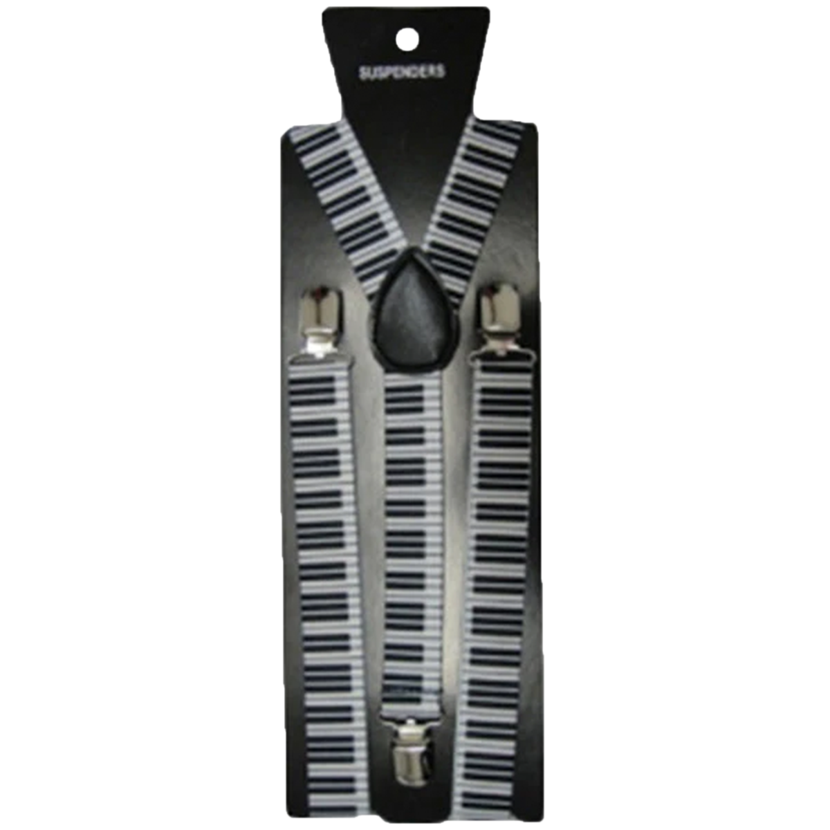 Adjustable Men's Printed Braces 2.5 cm With Strong Metal Clips