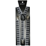 Adjustable Men's Printed Braces 2.5 cm With Strong Metal Clips