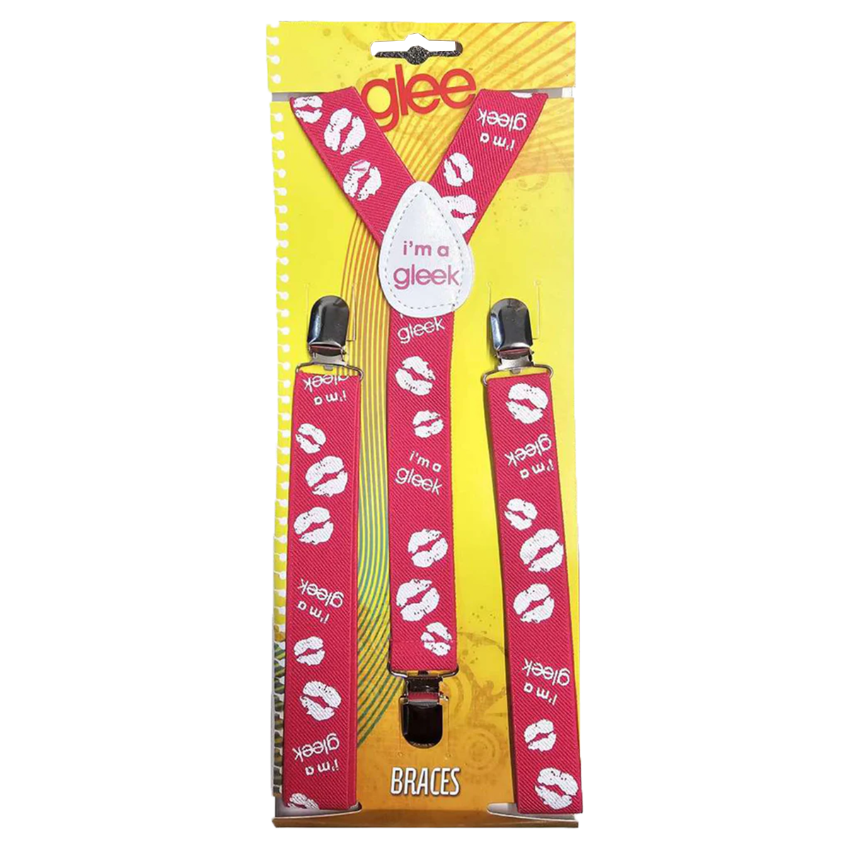 Adjustable Men's Printed Braces 2.5 cm With Strong Metal Clips
