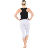 Womens 3/4 Length Cotton Capri Leggings Stretchy Soft Tights