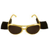 Gold Sunglasses with Sideburns