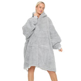 Women's Teddy Fabric Hoodie Blanket