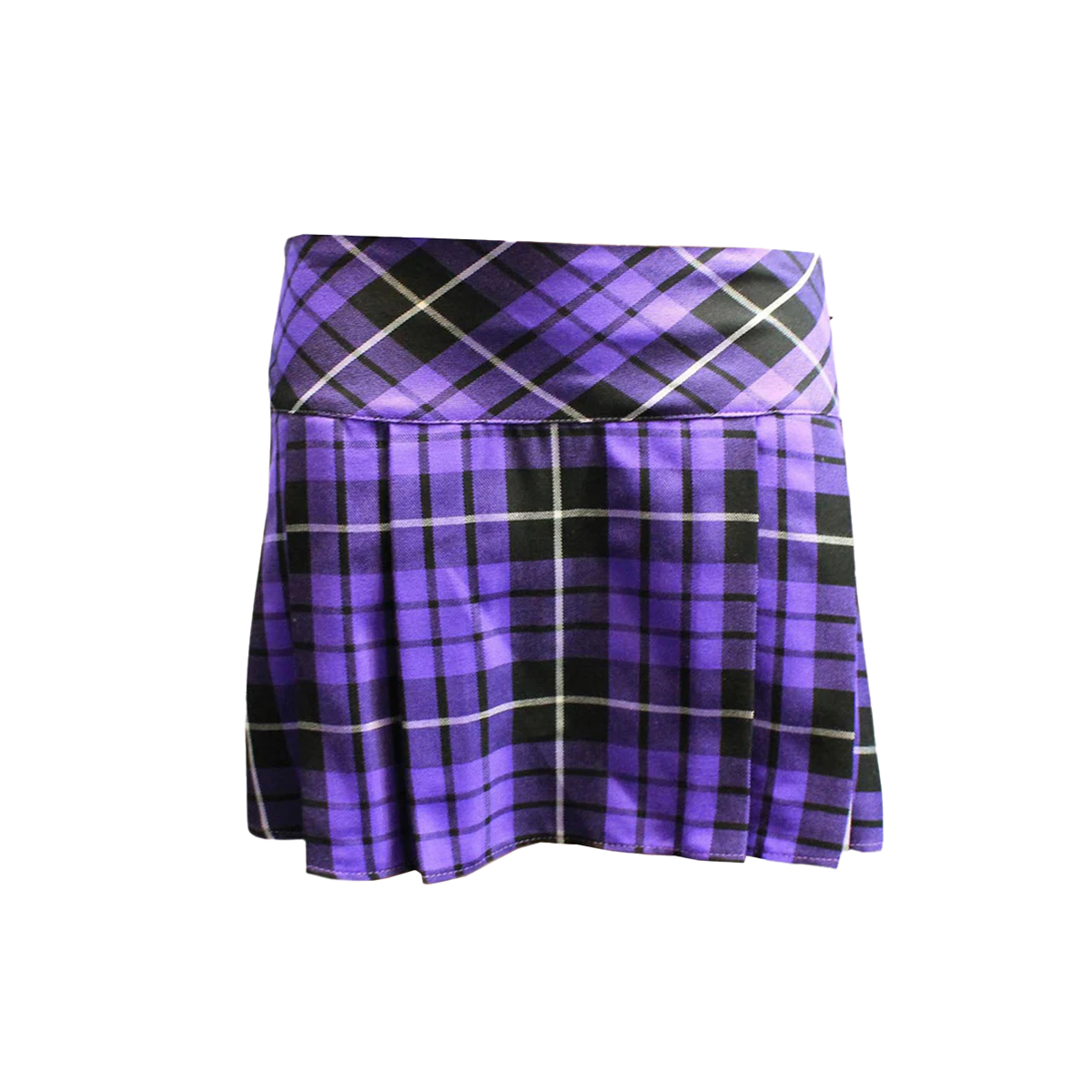 Women's 14 Inches Box Pleated Schoolgirl Tartan Skirt