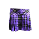 Women's 14 Inches Box Pleated Schoolgirl Tartan Skirt