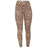 Girls Microfibre Full Length Leopard Leggings Casual Pants