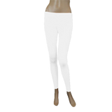 Women's Microfibre Full Length Leggings with Elastic Waist