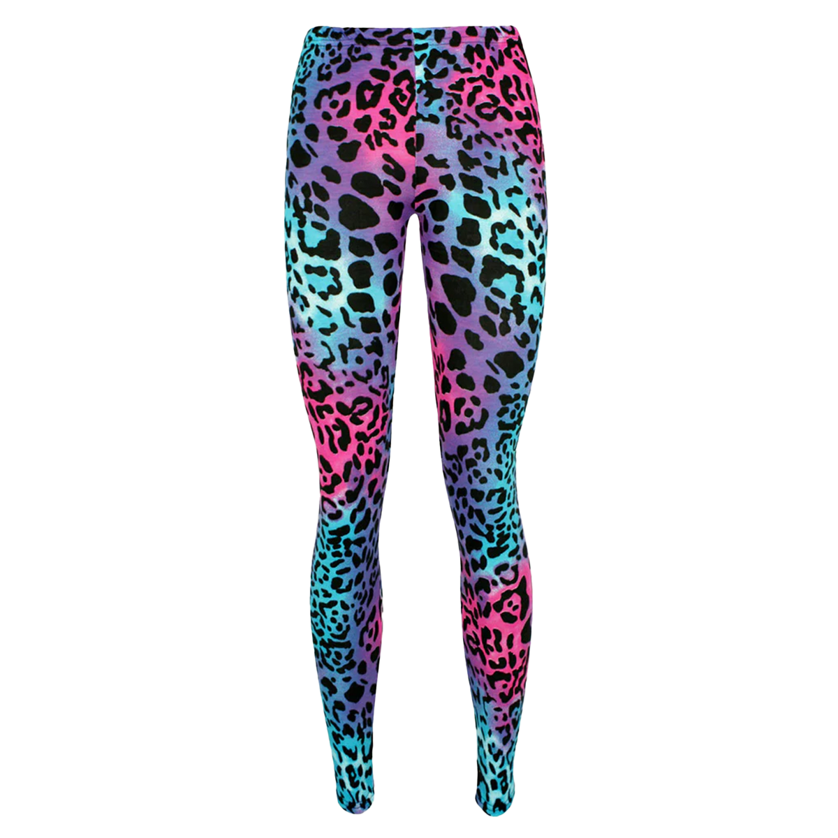 Girls Microfibre Full Length Leopard Leggings Casual Pants