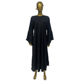 Woman Abaya Maxi Dress Umbrella Sleeves