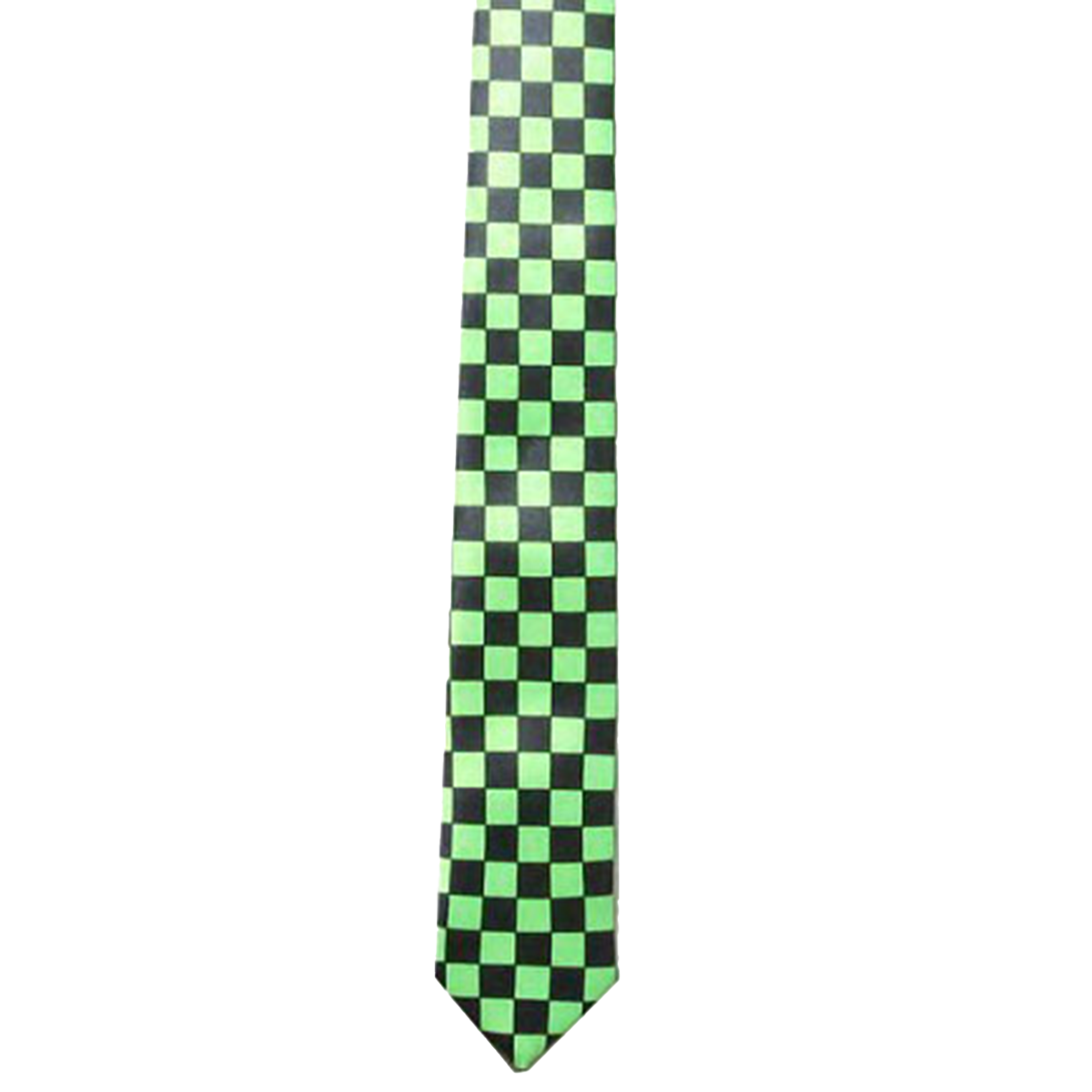 Men's Checkered Printed Satin Neck Tie Casual & Formal Accessory