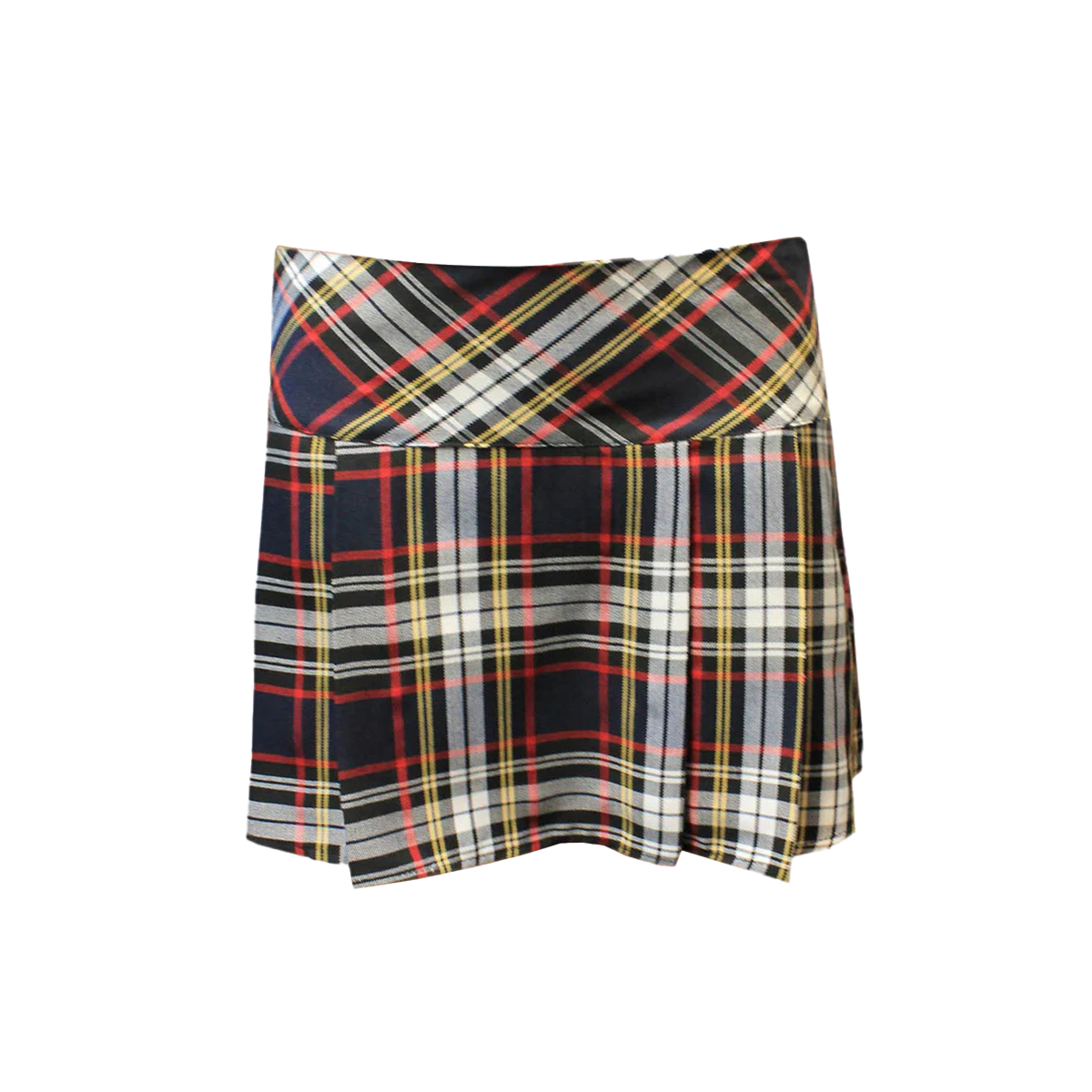 Women's 14 Inches Box Pleated Schoolgirl Tartan Skirt