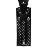 Adjustable Men's Suspenders Polka Dot Braces 2.5 cm Wide