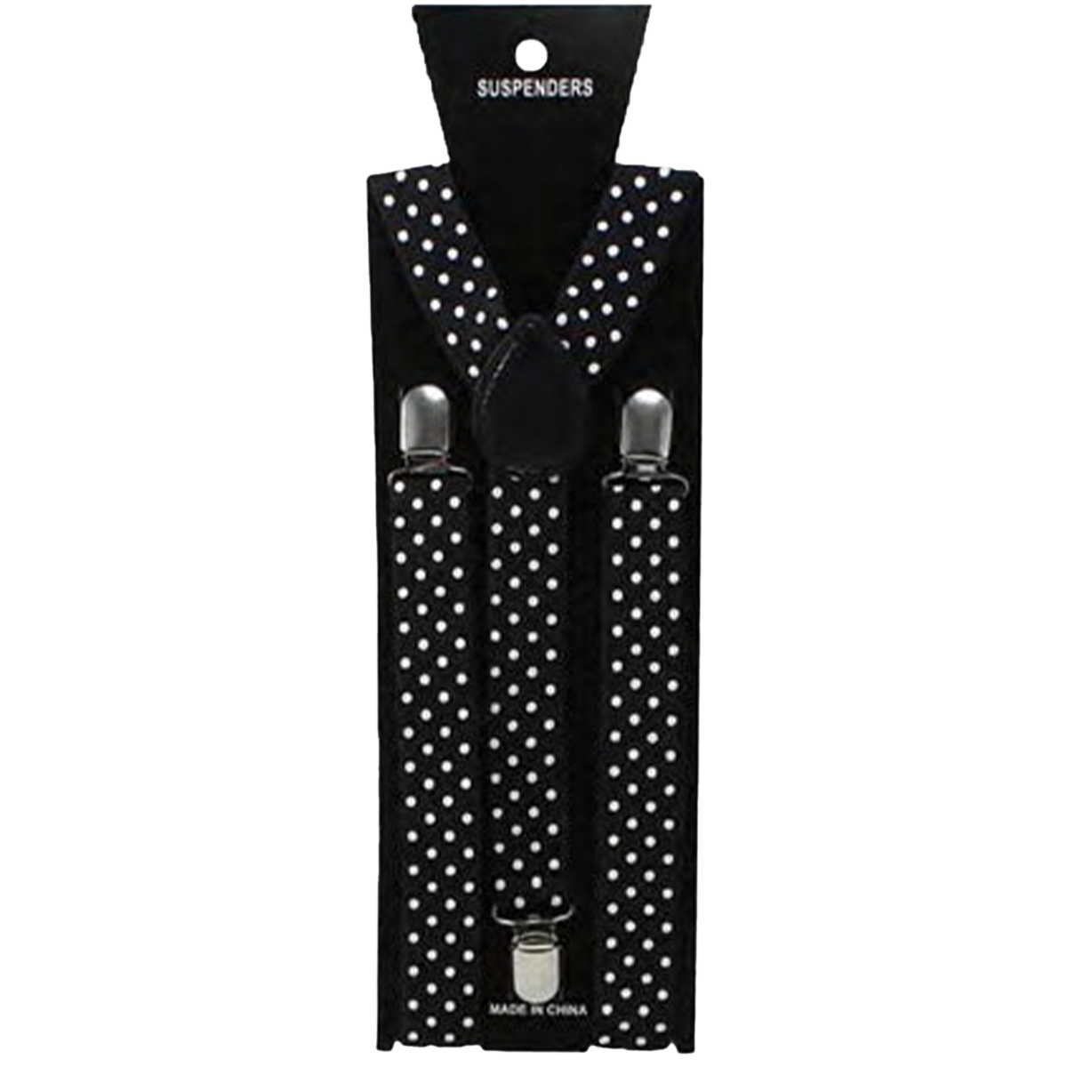 Adjustable Men's Suspenders Polka Dot Braces 2.5 cm Wide