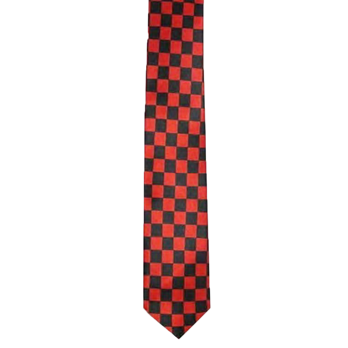 Men's Checkered Printed Satin Neck Tie Casual & Formal Accessory