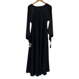 Women's Muslim Prayer Crystal Design Loose Sleeves Abaya