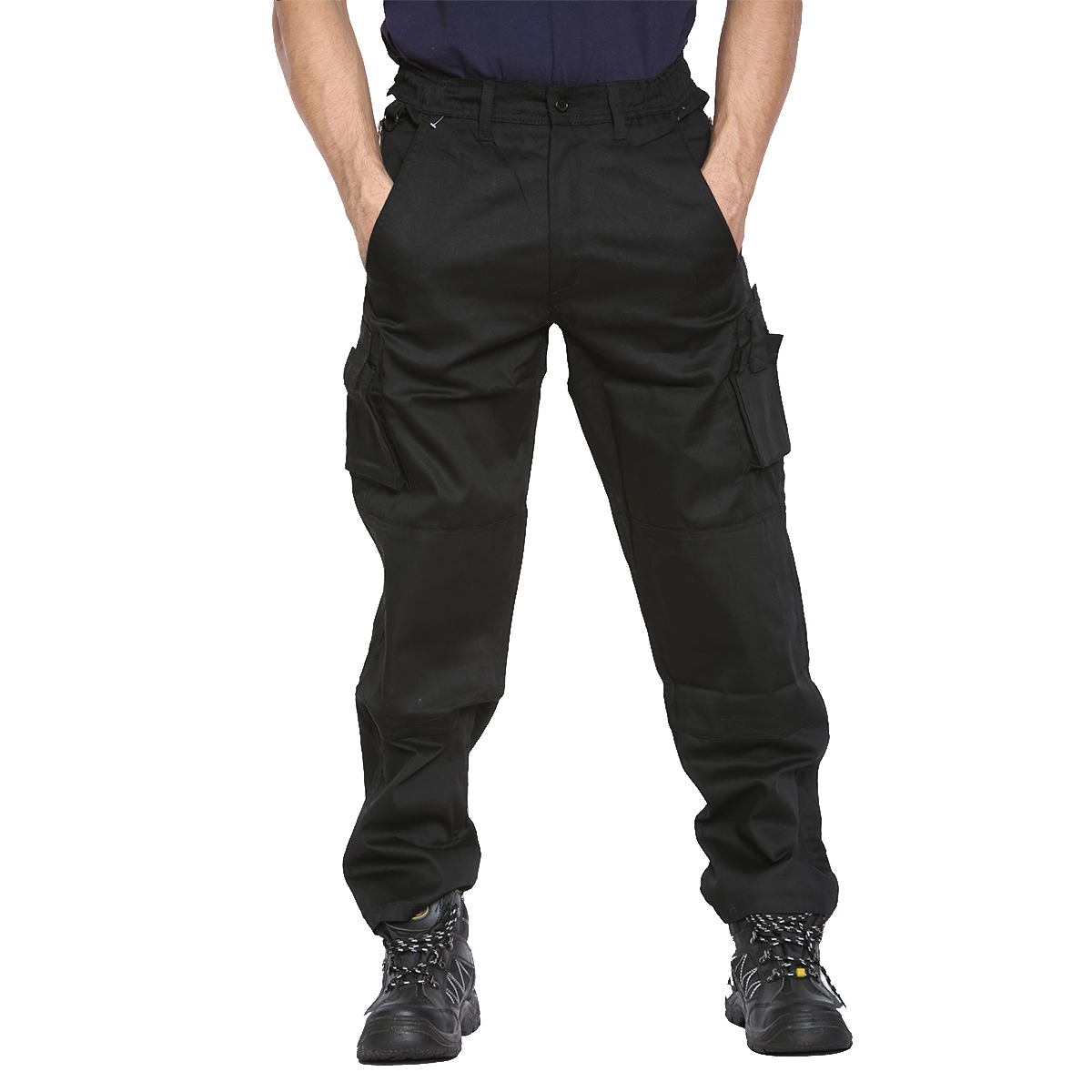 Men's Cargo Combat Work Trousers Durable Workwear Trade Pants