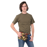 Adult Crew Neck Plain Basic Short Sleeve Casual T-Shirt