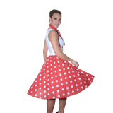 Women's 26 inches Polka Dot Vintage 50s/60s School Skirt