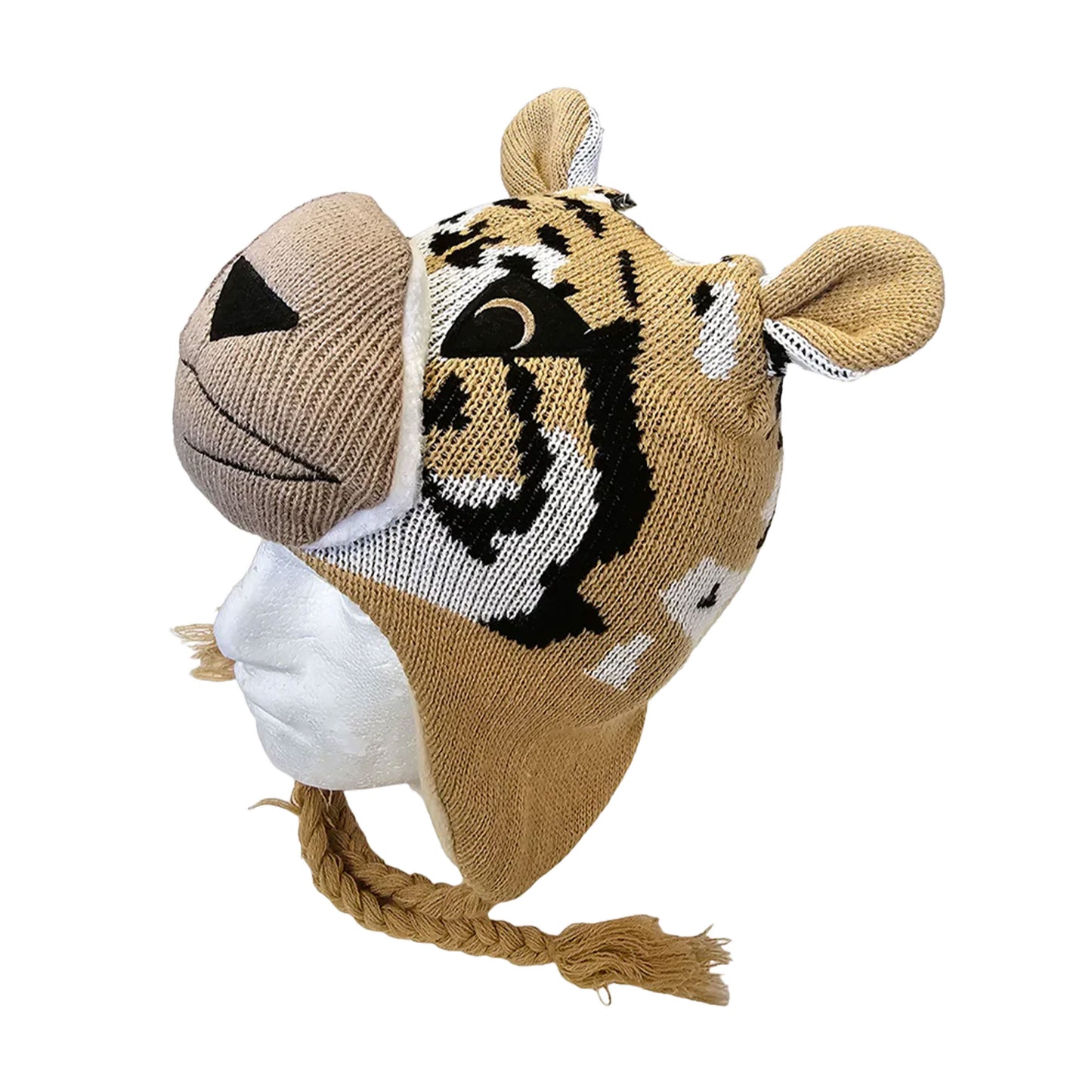 Adult Animal Face Knitted Winter Hat