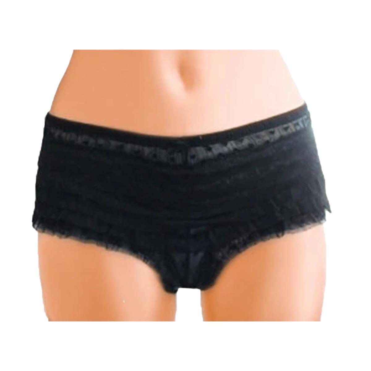 Women's Ruffled Knicker with Front Bow and Elasticated Waist