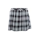 Women's Short Box Pleated 16 Inches Elasticated Tartan Skirt