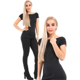 Women's Viscose Black T-Shirt