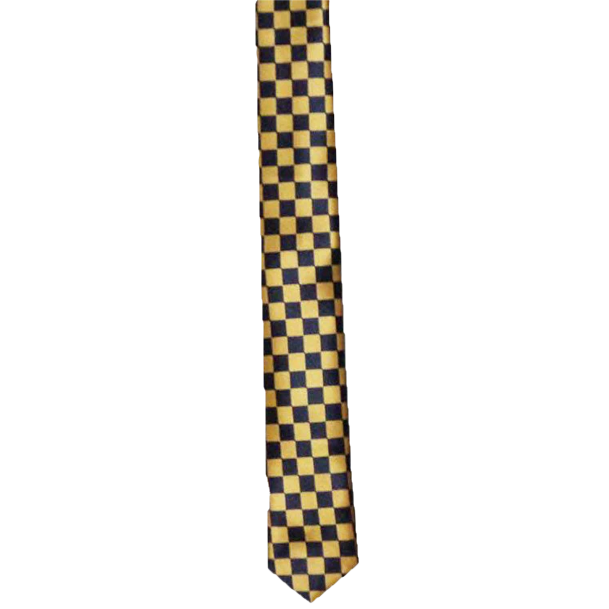 Men's Checkered Printed Satin Neck Tie Casual & Formal Accessory