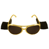 Gold Sunglasses with Sideburns